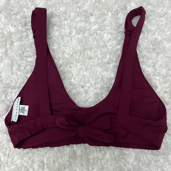 Robin Piccone bikini high waisted EUC XS Maroon 2 piece - Picture 5 of 7